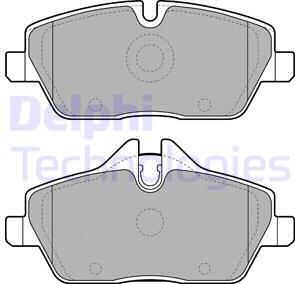 Delphi LP1923 - Kit de plaquettes de frein, frein à disque cwaw.fr