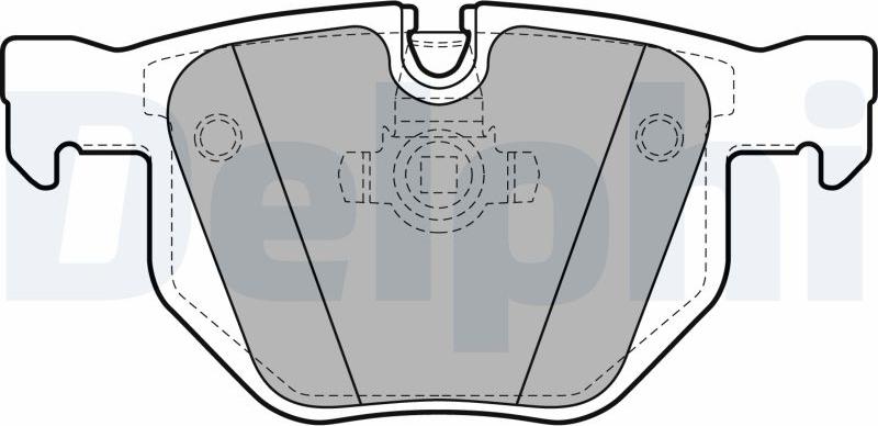 Delphi LP1927-17B1 - Kit de plaquettes de frein, frein à disque cwaw.fr