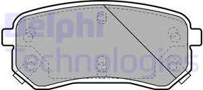 Delphi LP1976 - Kit de plaquettes de frein, frein à disque cwaw.fr