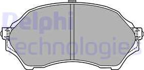 Delphi LP1440 - Kit de plaquettes de frein, frein à disque cwaw.fr