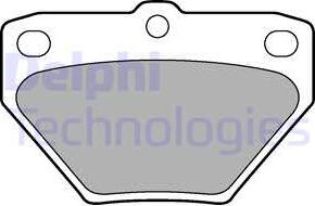 Delphi LP1447 - Kit de plaquettes de frein, frein à disque cwaw.fr