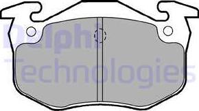 Delphi LP1453 - Kit de plaquettes de frein, frein à disque cwaw.fr