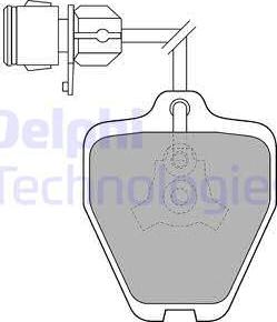 Delphi LP1463 - Kit de plaquettes de frein, frein à disque cwaw.fr