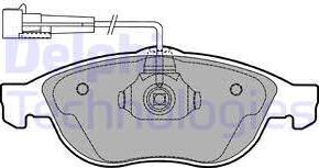 Delphi LP1404 - Kit de plaquettes de frein, frein à disque cwaw.fr