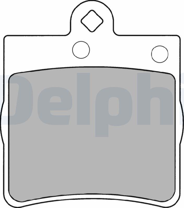 Delphi LP1403-17B1 - Kit de plaquettes de frein, frein à disque cwaw.fr