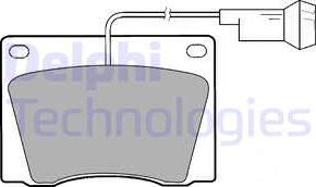 Delphi LP1419 - Kit de plaquettes de frein, frein à disque cwaw.fr