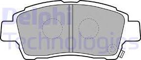 Delphi LP1414 - Kit de plaquettes de frein, frein à disque cwaw.fr