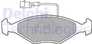 Delphi LP1415 - Kit de plaquettes de frein, frein à disque cwaw.fr