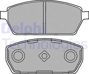 Delphi LP1430 - Kit de plaquettes de frein, frein à disque cwaw.fr