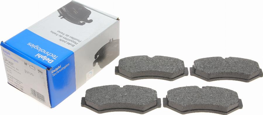 Delphi LP1437 - Kit de plaquettes de frein, frein à disque cwaw.fr