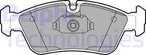 Delphi LP1421-18B1 - Kit de plaquettes de frein, frein à disque cwaw.fr