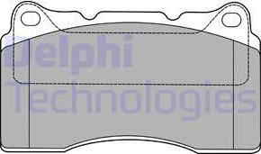 Delphi LP1422 - Kit de plaquettes de frein, frein à disque cwaw.fr