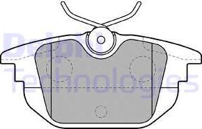 Delphi LP1472 - Kit de plaquettes de frein, frein à disque cwaw.fr