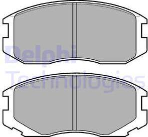 Delphi LP1594 - Kit de plaquettes de frein, frein à disque cwaw.fr