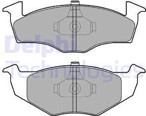 Delphi LP1591 - Kit de plaquettes de frein, frein à disque cwaw.fr