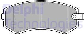 Delphi LP1544 - Kit de plaquettes de frein, frein à disque cwaw.fr