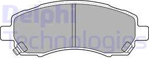 Delphi LP1545 - Kit de plaquettes de frein, frein à disque cwaw.fr