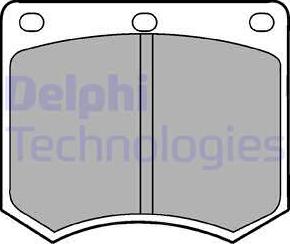 Delphi LP154 - Kit de plaquettes de frein, frein à disque cwaw.fr