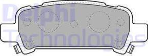 Delphi LP1509-18B1 - Kit de plaquettes de frein, frein à disque cwaw.fr