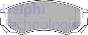 Delphi LP1506 - Kit de plaquettes de frein, frein à disque cwaw.fr