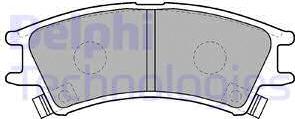 Delphi LP1502 - Kit de plaquettes de frein, frein à disque cwaw.fr