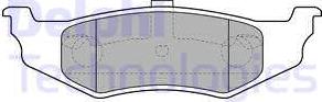 Delphi LP1515-18B1 - Kit de plaquettes de frein, frein à disque cwaw.fr