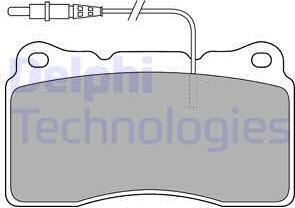 Delphi LP1516 - Kit de plaquettes de frein, frein à disque cwaw.fr