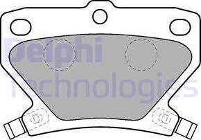 Delphi LP1513-18B1 - Kit de plaquettes de frein, frein à disque cwaw.fr