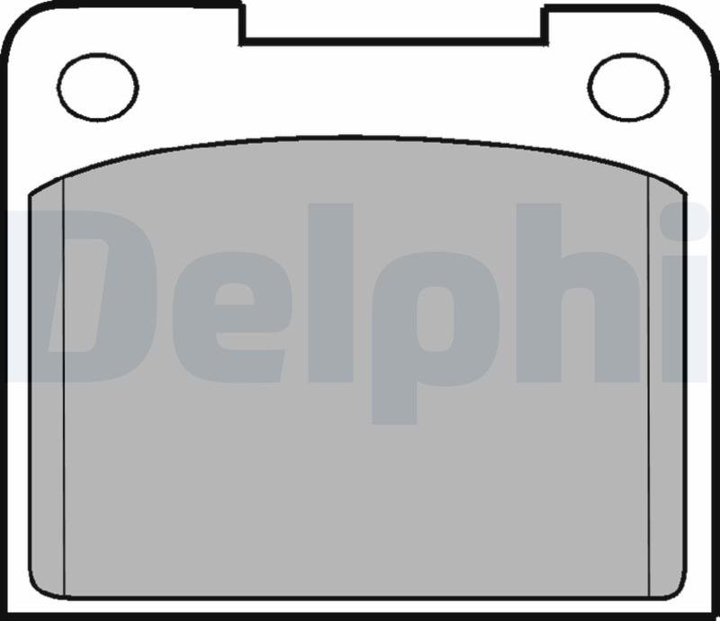 Delphi LP15-17B1 - Kit de plaquettes de frein, frein à disque cwaw.fr