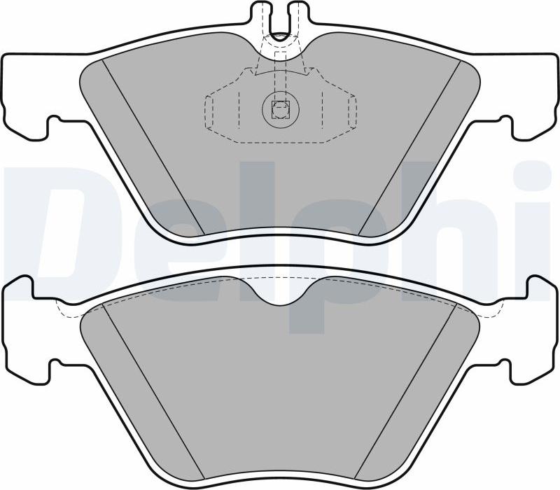 Delphi LP1589-17B1 - Kit de plaquettes de frein, frein à disque cwaw.fr