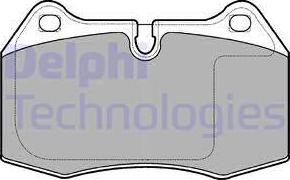 Delphi LP1584-18B1 - Kit de plaquettes de frein, frein à disque cwaw.fr