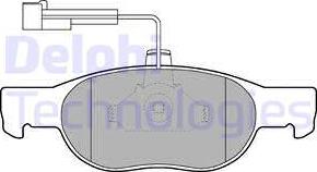 Delphi LP1585 - Kit de plaquettes de frein, frein à disque cwaw.fr