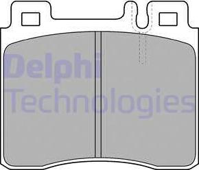 Delphi LP1538 - Kit de plaquettes de frein, frein à disque cwaw.fr