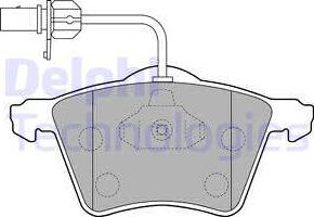 Delphi LP1529 - Kit de plaquettes de frein, frein à disque cwaw.fr