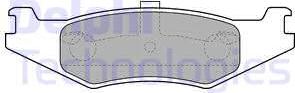 Delphi LP1520 - Kit de plaquettes de frein, frein à disque cwaw.fr