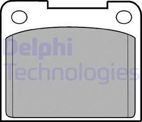 Delphi LP15 - Kit de plaquettes de frein, frein à disque cwaw.fr