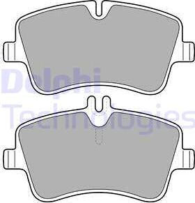 Delphi LP1696-18B1 - Kit de plaquettes de frein, frein à disque cwaw.fr