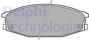 Delphi LP1698 - Kit de plaquettes de frein, frein à disque cwaw.fr