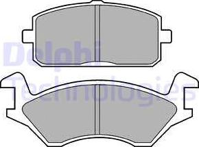 Delphi LP169 - Kit de plaquettes de frein, frein à disque cwaw.fr