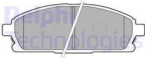 Delphi LP1659-18B1 - Kit de plaquettes de frein, frein à disque cwaw.fr