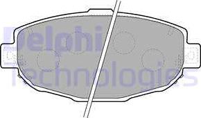 Delphi LP1661 - Kit de plaquettes de frein, frein à disque cwaw.fr