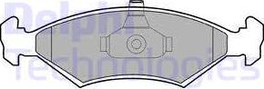 Delphi LP1604 - Kit de plaquettes de frein, frein à disque cwaw.fr