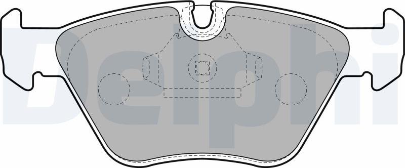 Delphi LP1608-17B1 - Kit de plaquettes de frein, frein à disque cwaw.fr