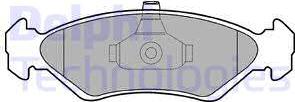 Delphi LP1603 - Kit de plaquettes de frein, frein à disque cwaw.fr