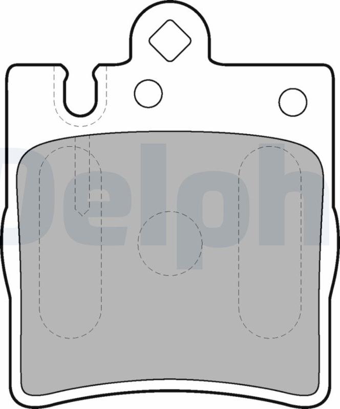 Delphi LP1618-17B1 - Kit de plaquettes de frein, frein à disque cwaw.fr