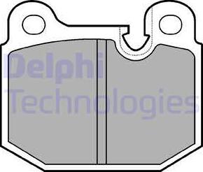 Delphi LP161 - Kit de plaquettes de frein, frein à disque cwaw.fr