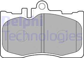 Delphi LP1689 - Kit de plaquettes de frein, frein à disque cwaw.fr