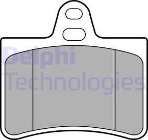 Delphi LP1680 - Kit de plaquettes de frein, frein à disque cwaw.fr