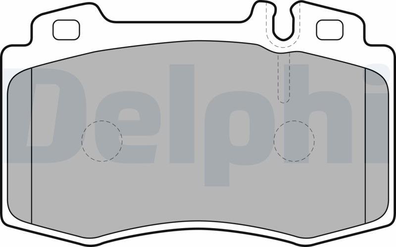 Delphi LP1688-17B1 - Kit de plaquettes de frein, frein à disque cwaw.fr