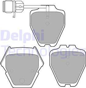 Delphi LP1633 - Kit de plaquettes de frein, frein à disque cwaw.fr